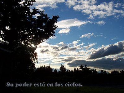 [Su poder está en los cielos (Salmo 68.34)]