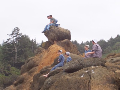 higher on the rock at Fogarty Creek, Oregon