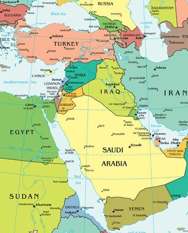 Mark's CIA map of the Middle East