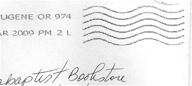 Letter postmarked without a stamp!
