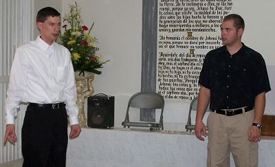 Philip Strubhar and Russell Roth prior to the former's wedding