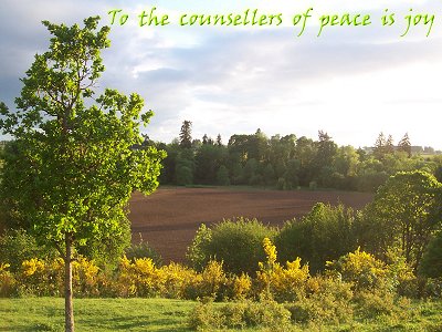 [To the counsellers of peace is joy (Proverbs 12:20)]