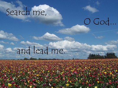 [Search me, O God...and lead me (Psalm 139:23,24)]