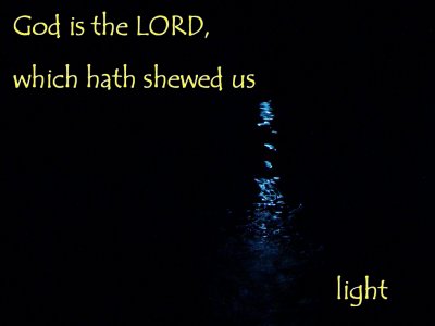 [God is the LORD, which hath shewed us light (Psalm 118:27)]