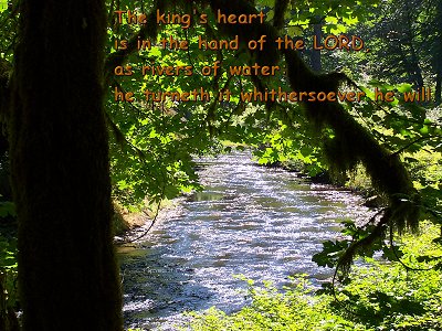 [The king's heart is in the hand of the LORD, as rivers of water: he turneth it whithersoever he will (Proverbs 21:1)]