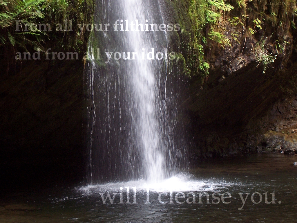 I will cleanse you! (a promise in Ezekiel 36:25)