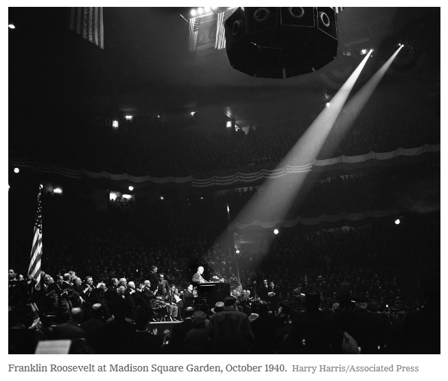 FDR at Madison Square Garden, 1940