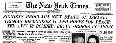 Israel refounded as a sovereign nation