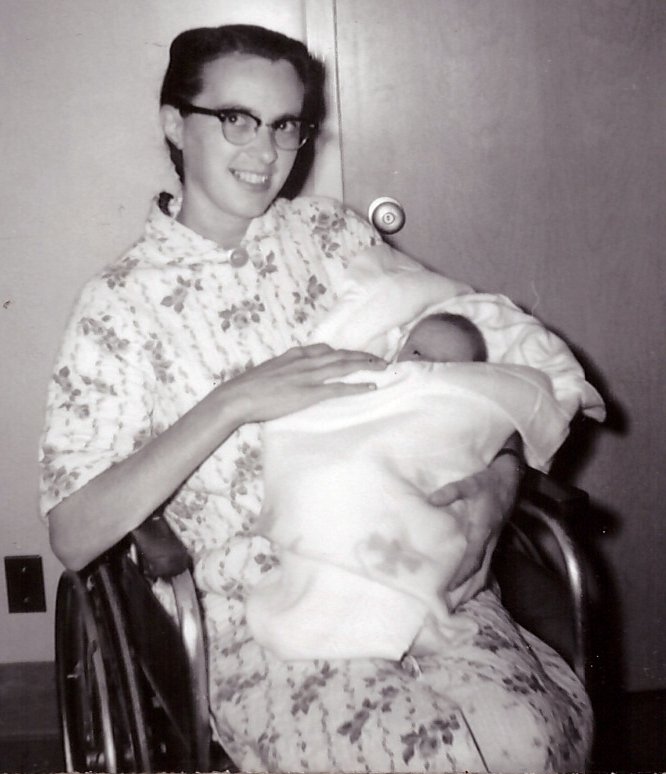 Noreen Roth with first-born Mark