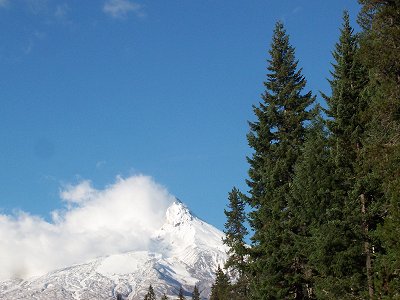 Oregon's wind-blown Mt. Hood