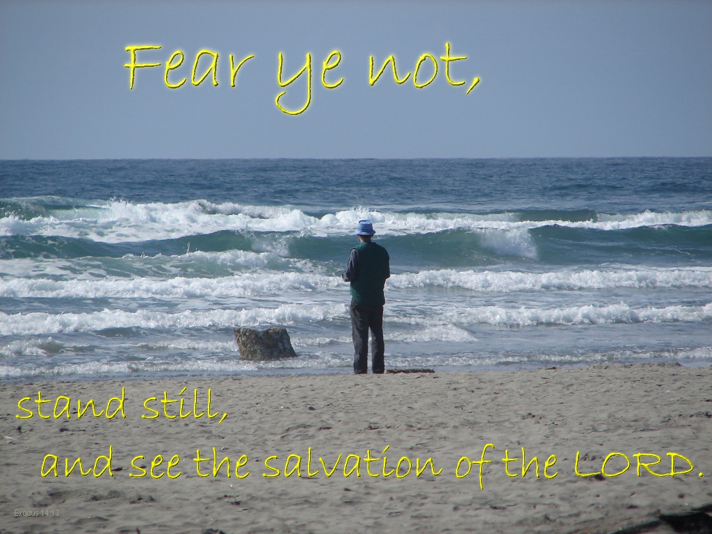 Mark Roth by the sea: Stand still and see the salvation of the LORD.
