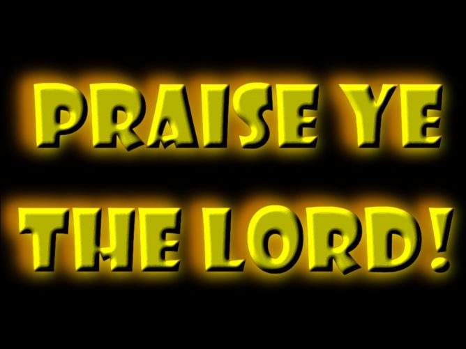 Glory to God in the highest! Hosanna in the highest!